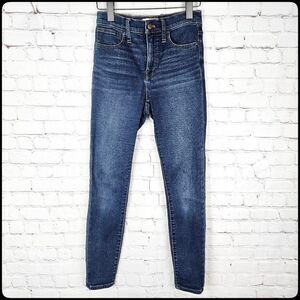 MADEWELL Roadtripper Classic Womens High Rise Med Wash Cigarette Skinny Jeans 26